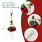 Wrapables Hanging Fashionista Doll Keychain, Crystal Rhinestone Keyring Bag Charm, Christmas Charm